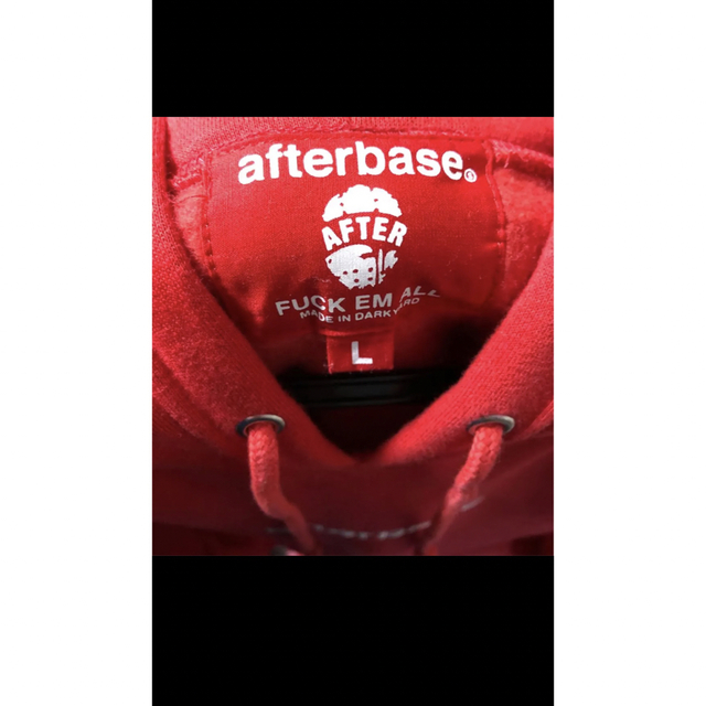 AFTERBASE(アフターベース)のafterbase パーカー (Red) メンズのトップス(パーカー)の商品写真