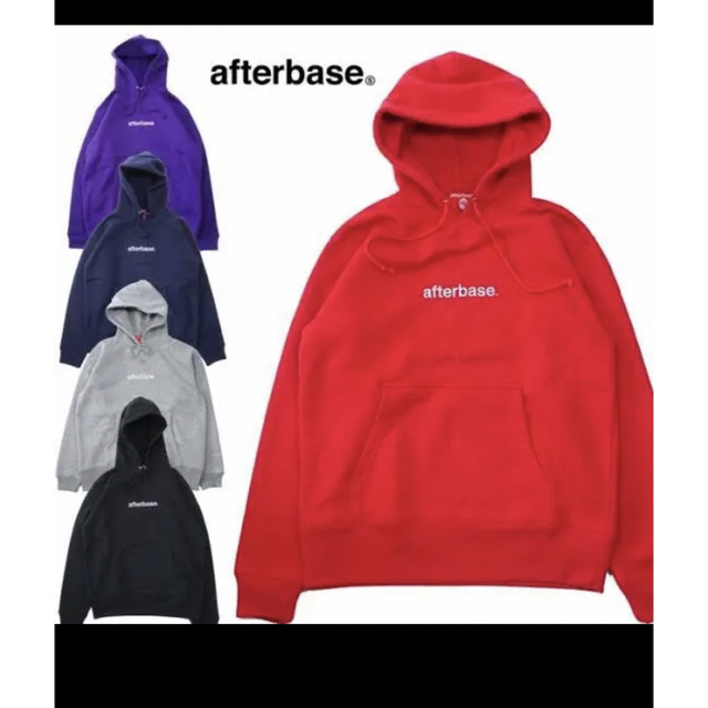 AFTERBASE(アフターベース)のafterbase パーカー (Red) メンズのトップス(パーカー)の商品写真