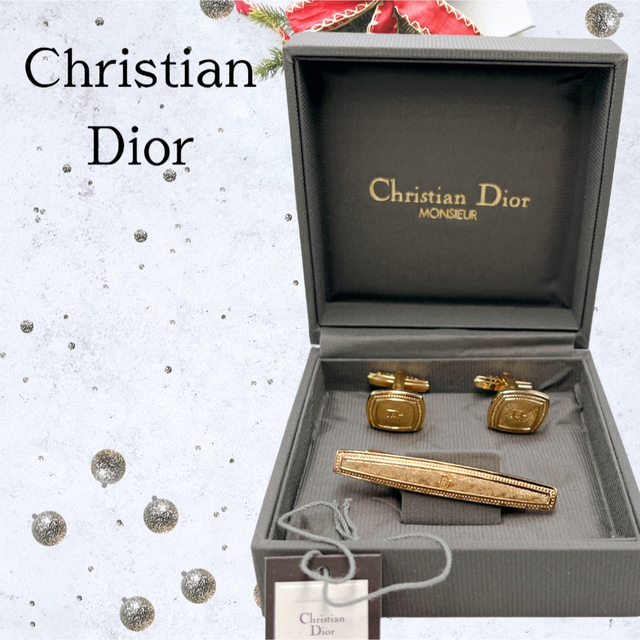 正規逆輸入品 Christian Dior ヴィンテージ ネクタイピンカフス