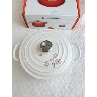 ルクルーゼ(LE CREUSET)のルクルーゼ＊ココットロンド＊サクラ(鍋/フライパン)