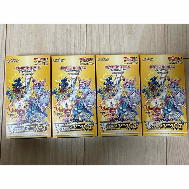 ポケモンカード vstarユニバース4BOX シュリンクなし