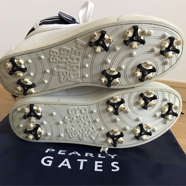 美品★パーリーゲイツ PEARLY GATES  ゴルフシューズ スパイク 89