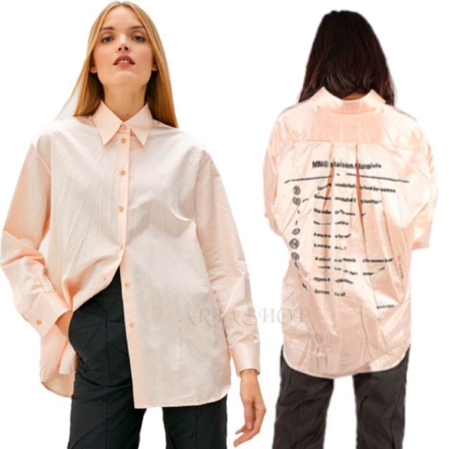 MM6 - ☆新品タグ付き☆ MM6 MAISON MARGIELA クラッシュサテンシャツ