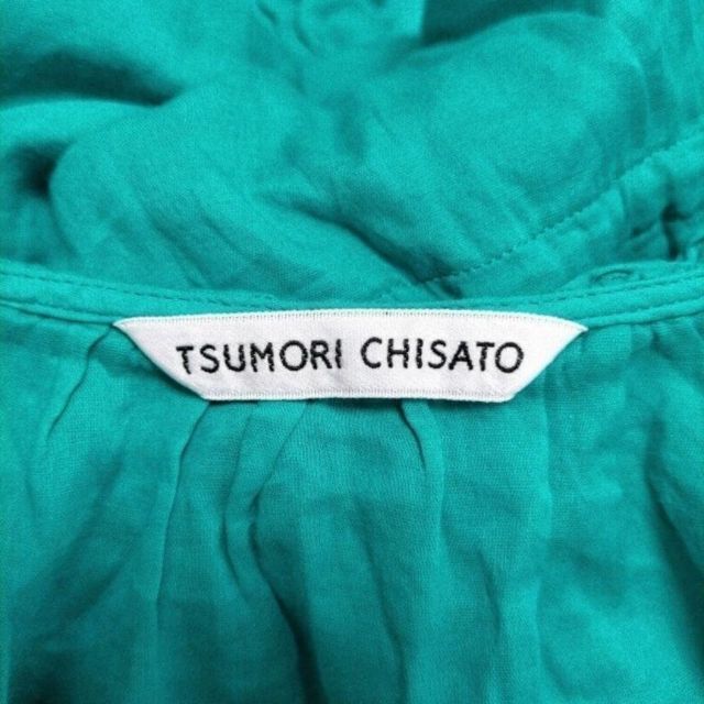 TSUMORI CHISATO(ツモリチサト)のツモリチサト TSUMORI CHISATOクルーネック/半袖/フリルワンピース レディースのワンピース(ひざ丈ワンピース)の商品写真