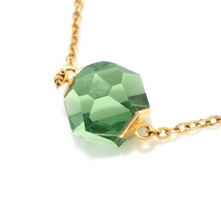 SWAROVSKI スワロフスキー ネックレス - ゴールドx緑