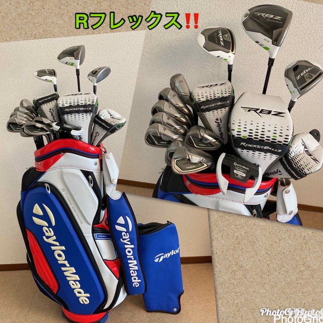 経典ブランド TaylorMade ☆RBZ☆ゴルフクラブセット/メンズ 男性 希少