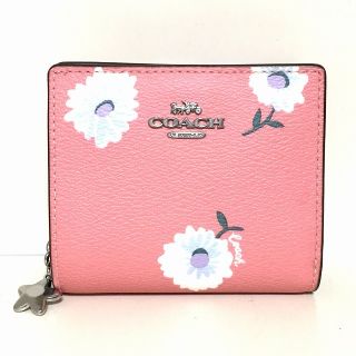 コーチ(COACH)のコーチ 2つ折り財布美品  - C2889 花柄(財布)