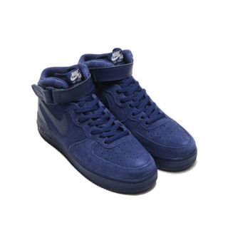 ナイキ(NIKE)のNIKE AIR FORCE 1 MID 30cm US12 ネイビー(スニーカー)