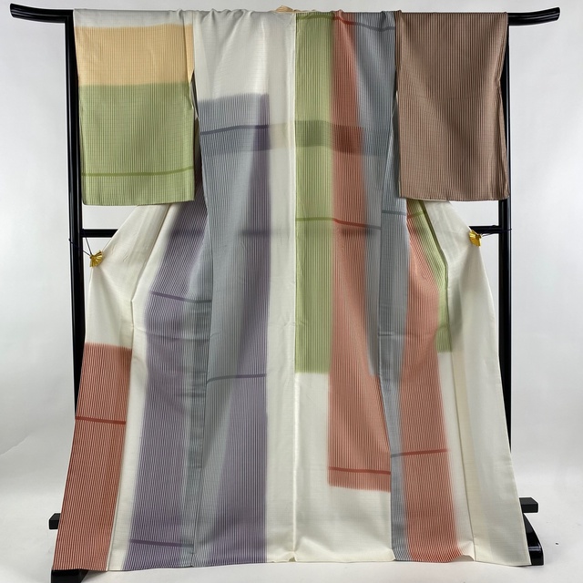 100 %品質保証 小紋 美品 逸品 身丈173.5cm 裄丈68cm 正絹 【中古