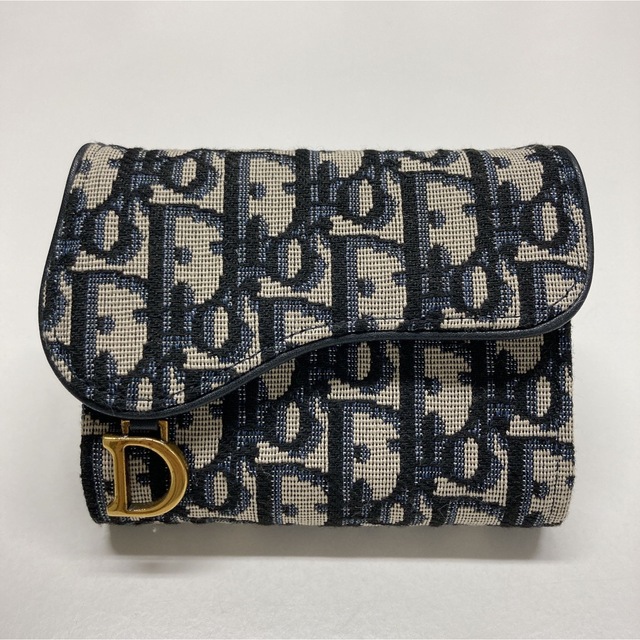 ★良品 Dior オブリーク サドルウォレット 三つ折り 財布 正規品