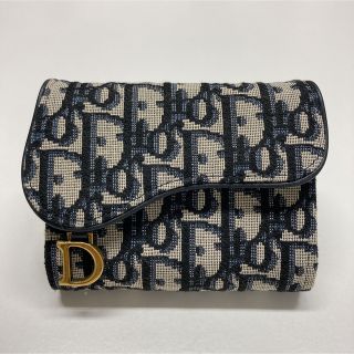 クリスチャンディオール(Christian Dior)の★良品 Dior オブリーク サドルウォレット 三つ折り 財布 正規品(財布)