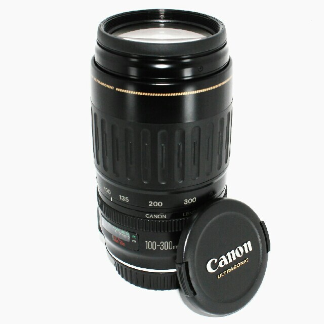超歓迎低価】 大迫力300㎜ 超望遠レンズ キャノン Canon EF100-300