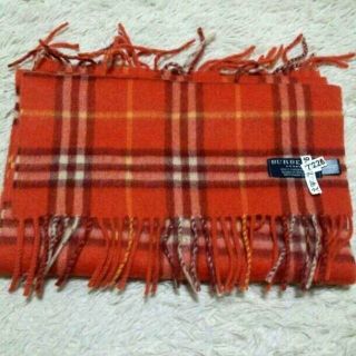 バーバリー(BURBERRY) オレンジ マフラー/ショール(レディース)の通販