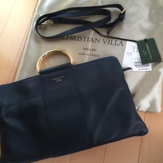 スピックアンドスパン(Spick & Span)のさかぐぅ様専用*CHRISTIAN VILLAメタルハンドルミニBag(ハンドバッグ)