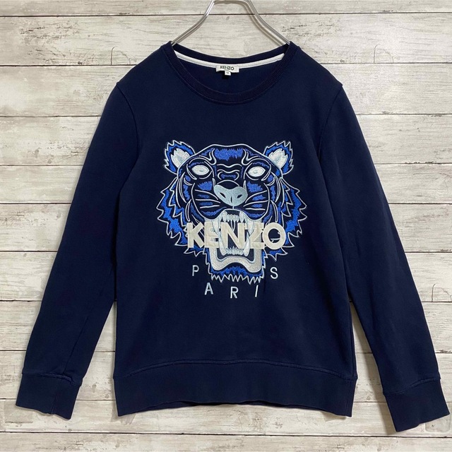 人気デザイン】KENZO ケンゾー パーカー タイガー 刺繍 ビッグロゴ