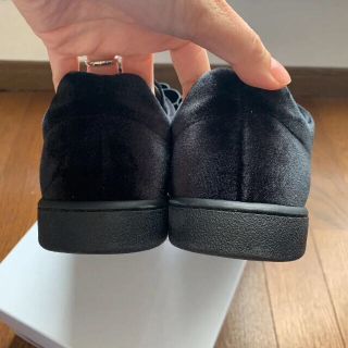 一回使用 モスキーノ リボンベロアローファー 黒 37 フォクシー