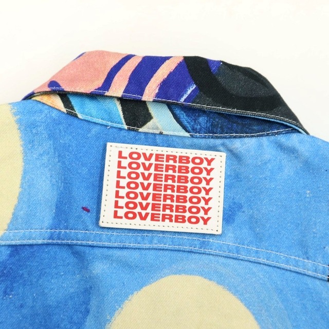 チャールズジェフリーラバーボーイ Charles Jeffrey LOVERBOY プリント ジージャン デニムジャケット【サイズL】【メンズ】