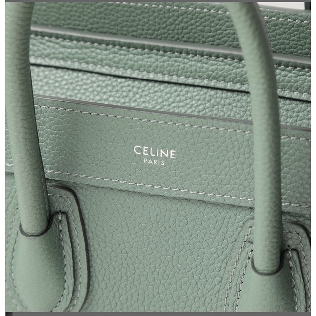 最終値下 完売レア CELINE セリーヌ ラゲージナノ セラドン トリオンフ