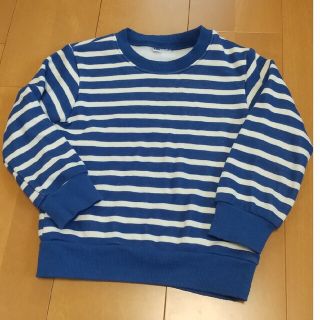 ニシマツヤ(西松屋)の100サイズ 裏起毛ボーダーカットソー(Tシャツ/カットソー)