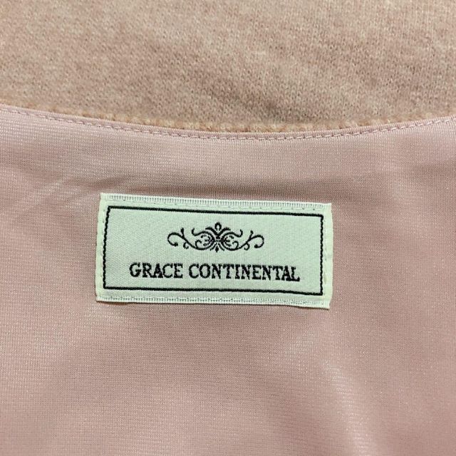 GRACE CONTINENTAL(グレースコンチネンタル)のグレースコンチネンタル　ワンピース　ベージュ　ウール　上品　36 レディースのワンピース(ひざ丈ワンピース)の商品写真