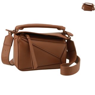 ロエベ(LOEWE)のロエベ LOEWE ショルダーバッグ パズル ミニ PUZZLE サテンカーフ A510U95X58 0079(ハンドバッグ)