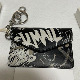 マルタンマルジェラ(Maison Martin Margiela)の【新品】メゾンマルジェラ キーホルダー & パスケース ペイント カードケース(名刺入れ/定期入れ)