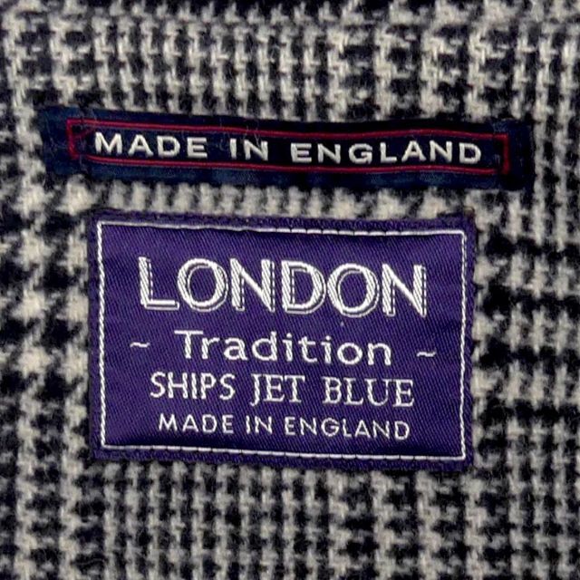 LONDON TRADITION(ロンドントラディション)の英国製 ダッフルコート ロング S 古着 メンズ 紺 ネイビー HH8561 メンズのジャケット/アウター(ダッフルコート)の商品写真