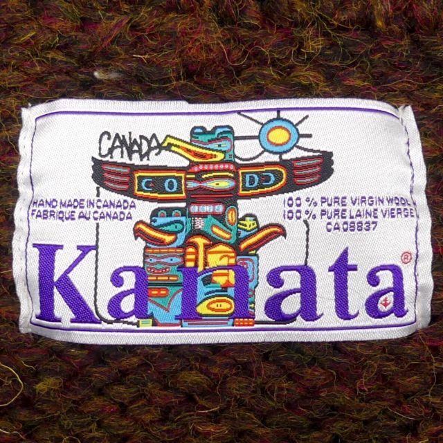 KANATA - カウチン セーター kanata ニット M カナダ製 カナタ 茶