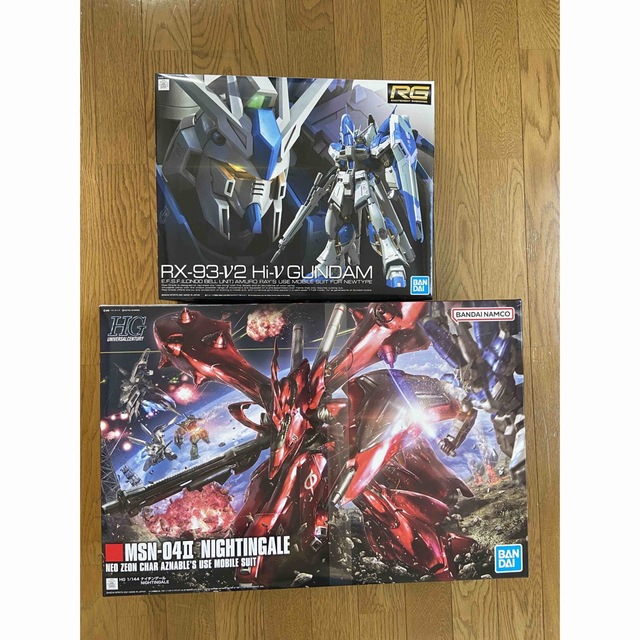 新品 HG ナイチンゲール RG Hi ν ガンダム　セット