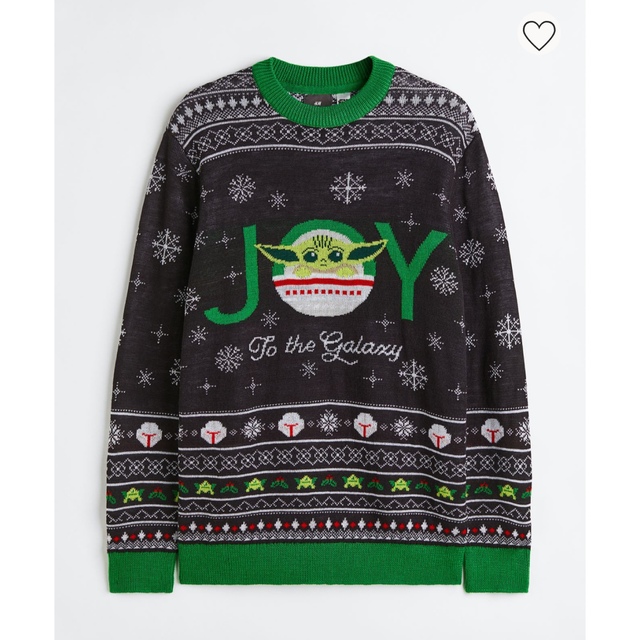 H&M(エイチアンドエム)の【新品】スターウォーズ　クリスマス　アグリーセーター　XL メンズのトップス(ニット/セーター)の商品写真