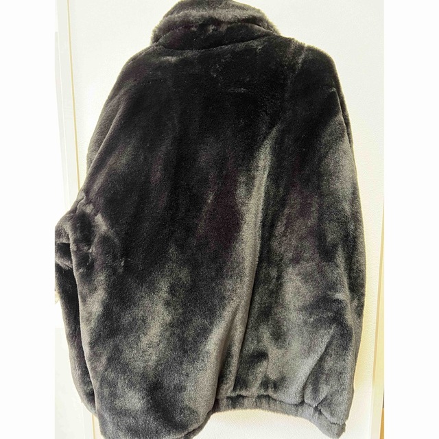 PUNYUS(プニュズ)のPUNYUS ハートボタンエコファーブルゾン 黒 サイズ3 レディースのジャケット/アウター(ブルゾン)の商品写真