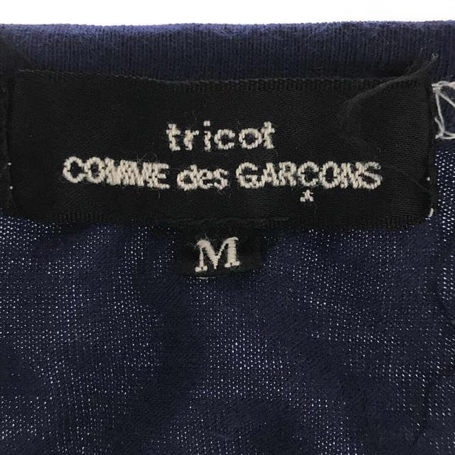 tricot COMME des GARCONS  / トリココムデギャルソン | AD1999 | コットン 製品染め パッチワーク 刺繍 Tシャツ カットソー | M | ネイビー | レディース 4