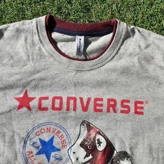 コンバース(CONVERSE)のコンバース　Tシャツ　Sサイズ　グレー(Tシャツ/カットソー(七分/長袖))