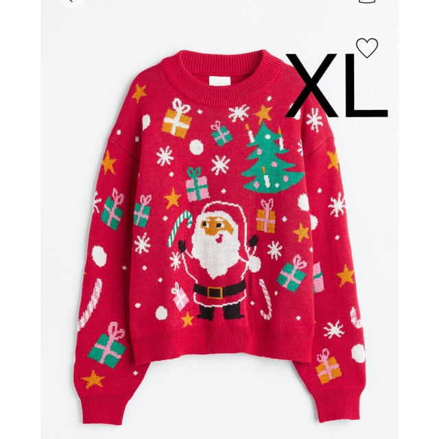 【希少XL】クリスマスセーター　サンタセーター　アグリーセーター