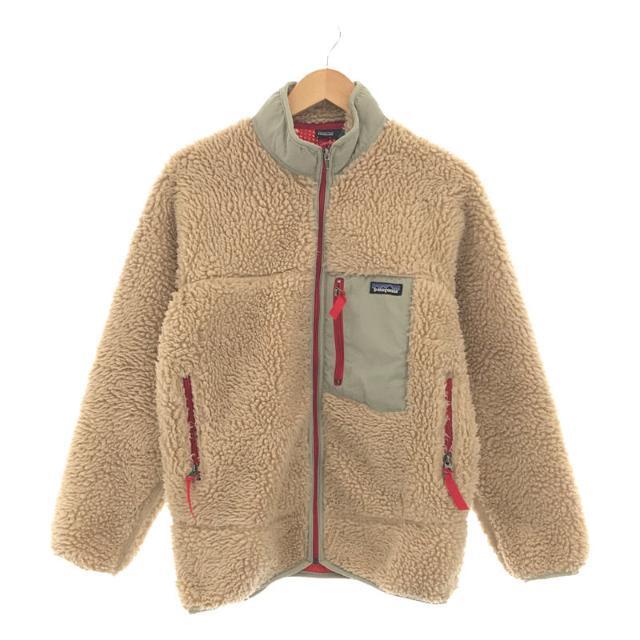 patagonia(パタゴニア)のPatagonia / パタゴニア | USA製 Kids Retro-X Jacket キッズ レトロX ボア フリース ジャケット | KIDS XL | ベージュ / グレー | レディース レディースのジャケット/アウター(その他)の商品写真