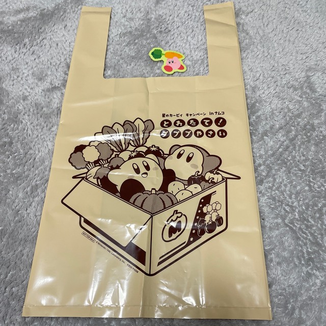 星のカービィ　ショッパー　袋　ステッカー エンタメ/ホビーのおもちゃ/ぬいぐるみ(キャラクターグッズ)の商品写真