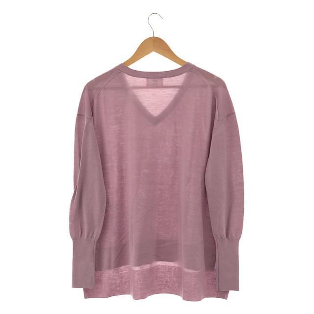 【美品】 1er Arrondissement / プルミエ アロンディスモン | ウォッシャブル ウール Vネック プルオーバー ニット | F |  Pink | レディース