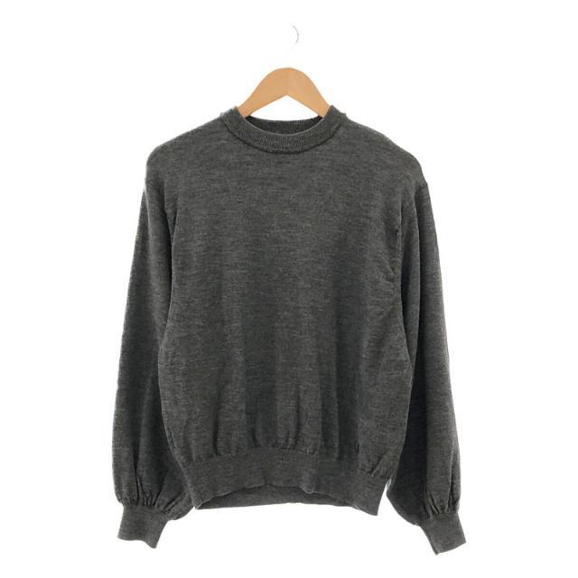 トップス【美品】  ORCIVAL  / オーチバル | 2020AW | gather sleeve knit pullover クルーネック ウール ギャザースリーブニットプルオーバー セーター | 1 | グレー | レディース