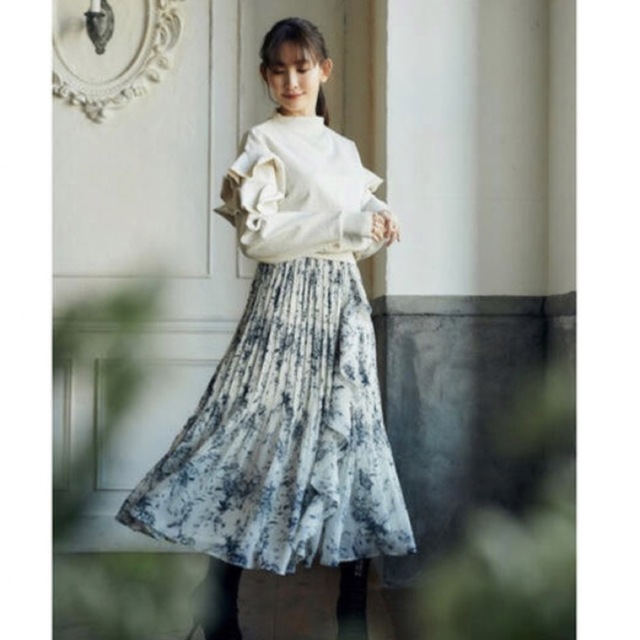 Herlipto Pleated Chiffon Long Skirt - ロングスカート