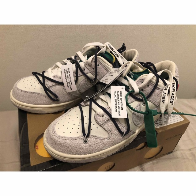 Nike off-white DUNK LOW ダンクロー lot20 28