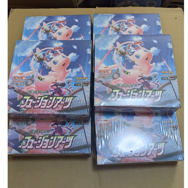 ポケカ　ポケモンカードゲーム　フュージョンアーツ　6BOXセット