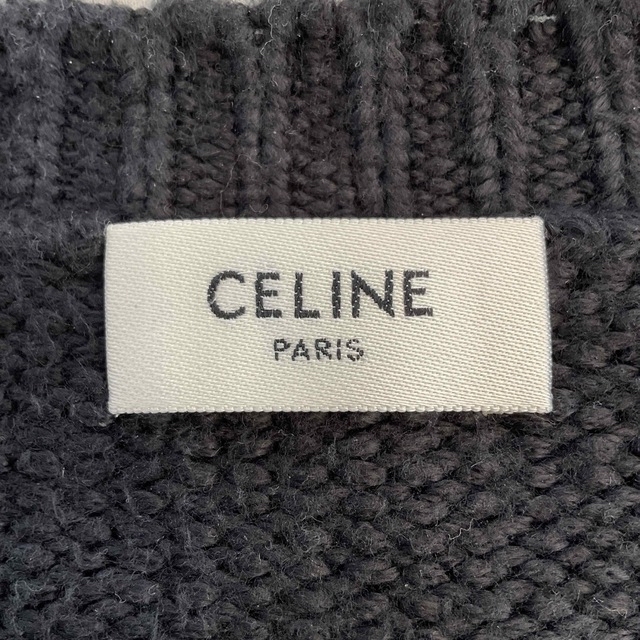 celine(セリーヌ)のCELINE セリーヌ クルーネックセーター ブラッシュドコットン ニット メンズのトップス(ニット/セーター)の商品写真