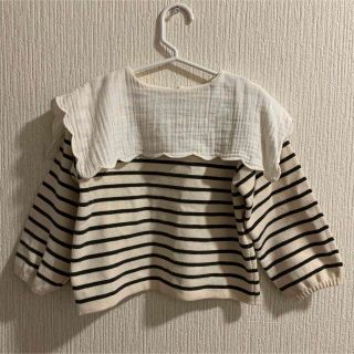 ザラキッズ(ZARA KIDS)の【ZARA KIDS】コントラストビブカラーニット(ニット)