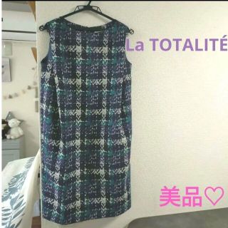 ラトータリテ(La TOTALITE)のトータリテ La Totalite 冬チェック柄ワンピースイエナ綺麗め(ひざ丈ワンピース)