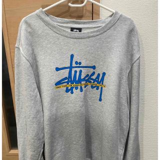 ステューシー(STUSSY)の《ステューシー》人気モデル　ビッグロゴ　ライトグレー　S　スウェット(スウェット)