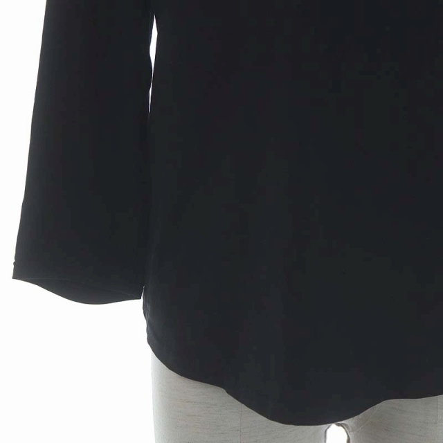 マメクロゴウチ × ユニクロ カットソー 七分袖 コットンブラTシャツ XL 黒 レディースのトップス(その他)の商品写真