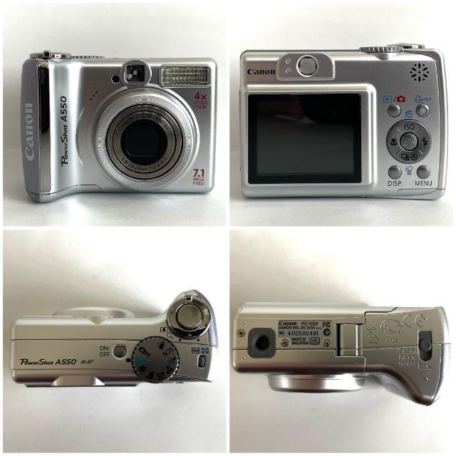 Canon - 《動作確認済み》PowerShot A550 キヤノン 単三 デジタル