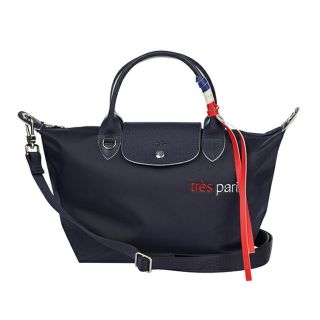 ロンシャン(LONGCHAMP)の新品 ロンシャン LONGCHAMP ハンドバッグ ル プリアージュ トレパリ  トップハンドルバッグ Sサイズ マリン(ハンドバッグ)