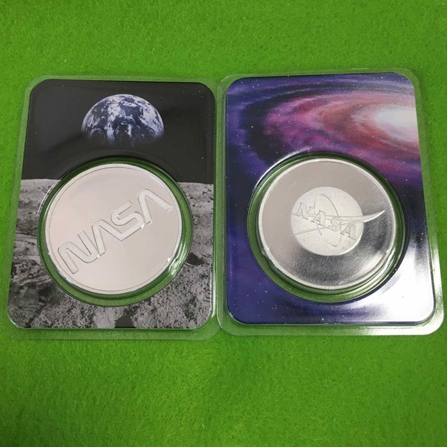 NASA1オンス 銀貨2枚