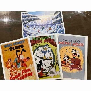 Disney - ディズニー ミッキーマウス ポスター4枚セット②の通販 by